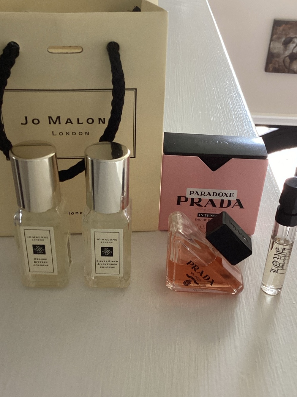 Jo Malone and Prada Mini Fragrance Set - Pink, Clear, Silver